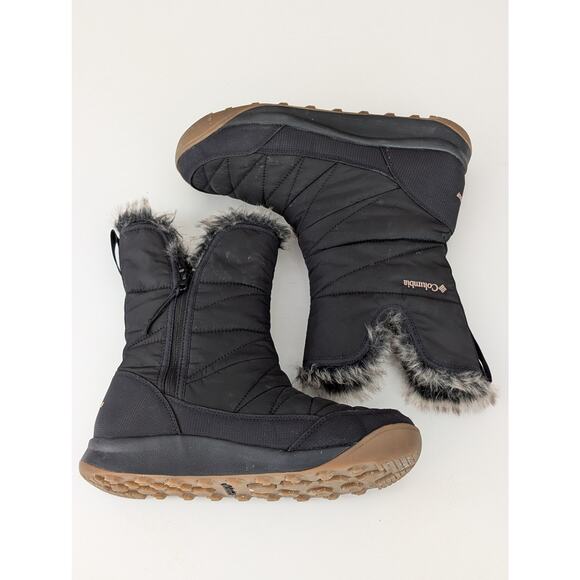 Columbia Minx Slip V Omni-Heat Waterproof Snow Boots Black Size 9 - Picture 2 of 10